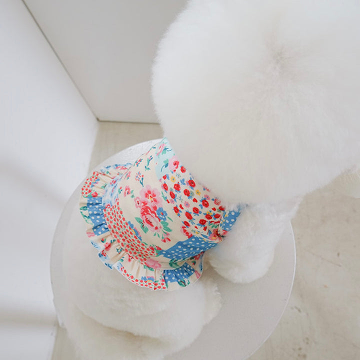 ※予約販売【noutti】Patchwork Frill Crop Top