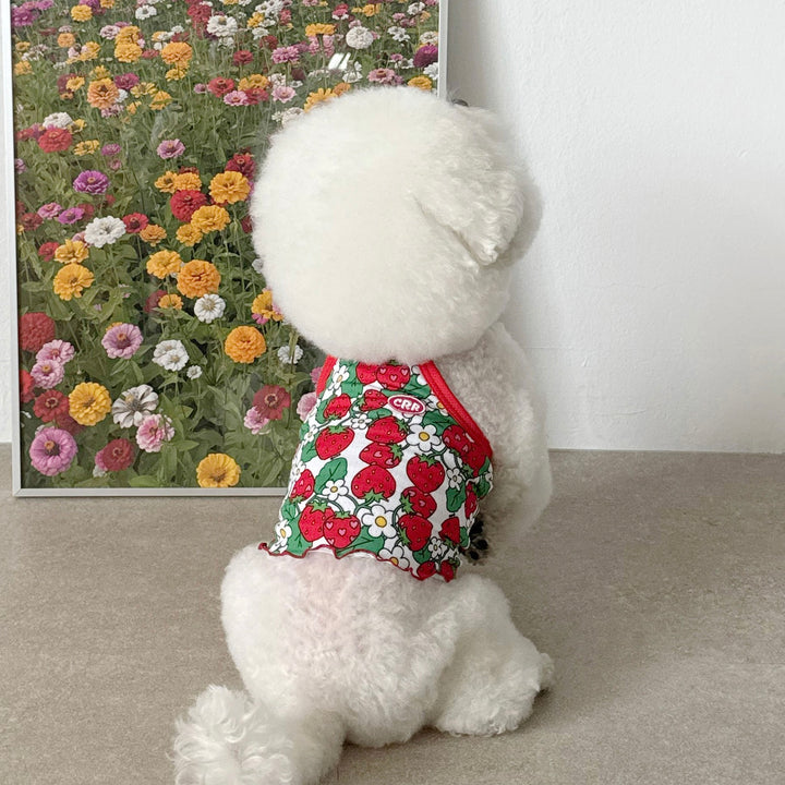※予約販売【CRR】Cutie Berry Cool Strap Top（Red）