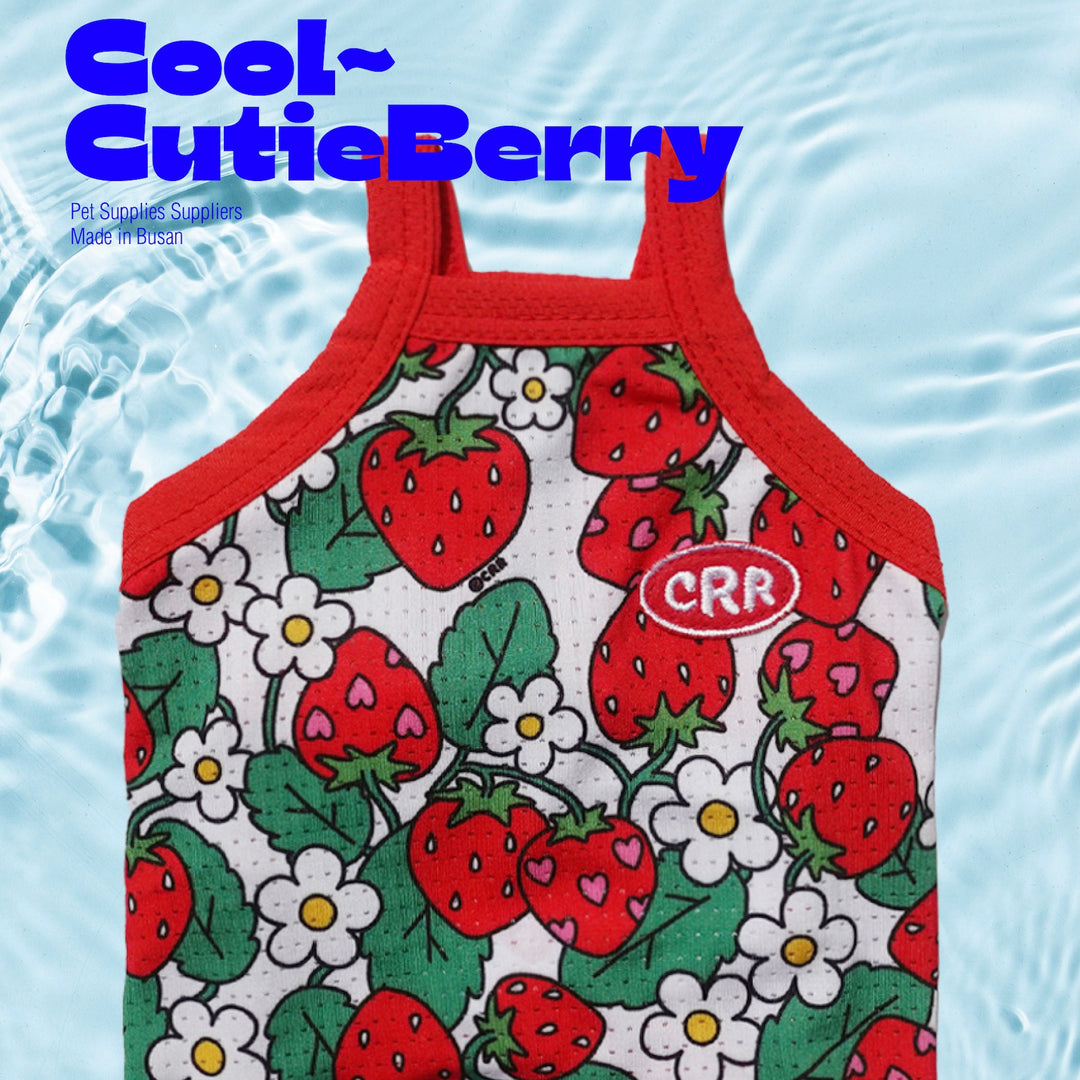 ※予約販売【CRR】Cutie Berry Cool Strap Top（Red）