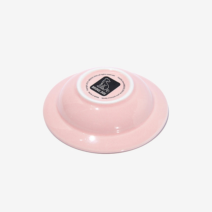 ※予約販売【BRIDGE.DOG】BRIDGE TOY DISH（BABY PINK）艶あり