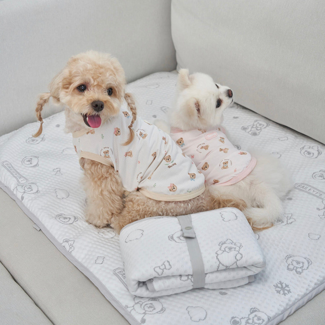 ※予約販売【Bailey】Snow Teddy Cooling Mat（4color）