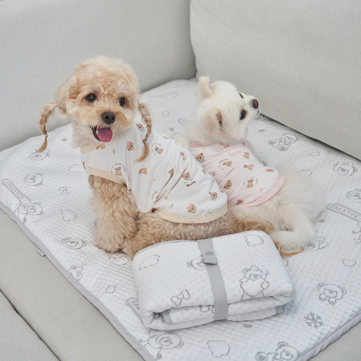 ※予約販売【Bailey】Snow Teddy Cooling Mat（4color）