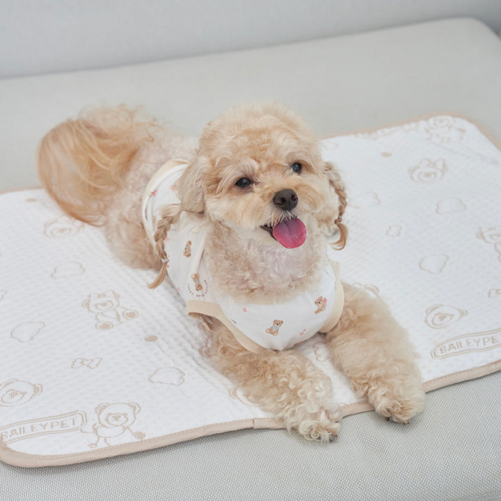 ※予約販売【Bailey】Snow Teddy Cooling Mat（4color）