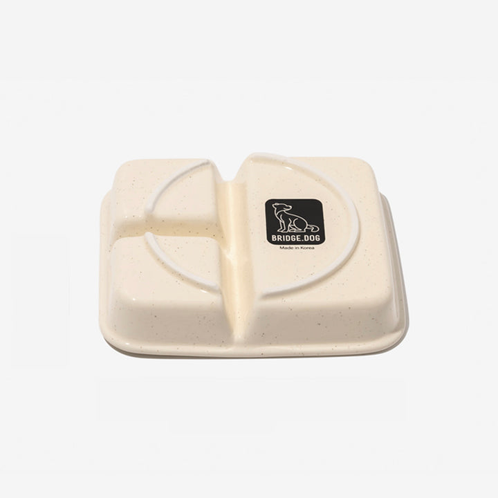 ※予約販売【BRIDGE.DOG】FOOD PLATE（CREAM）