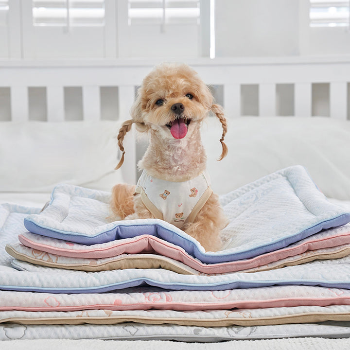 ※予約販売【Bailey】Snow Teddy Cooling Mat（4color）