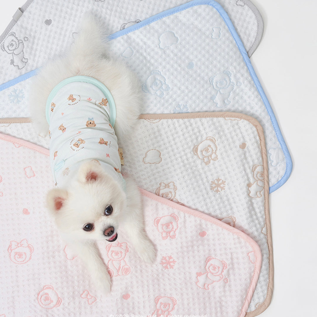 ※予約販売【Bailey】Snow Teddy Cooling Mat（4color）