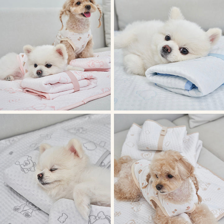 ※予約販売【Bailey】Snow Teddy Cooling Mat（4color）