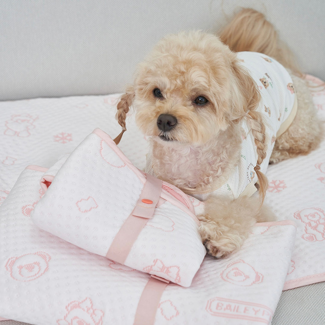 ※予約販売【Bailey】Snow Teddy Cooling Mat（4color）