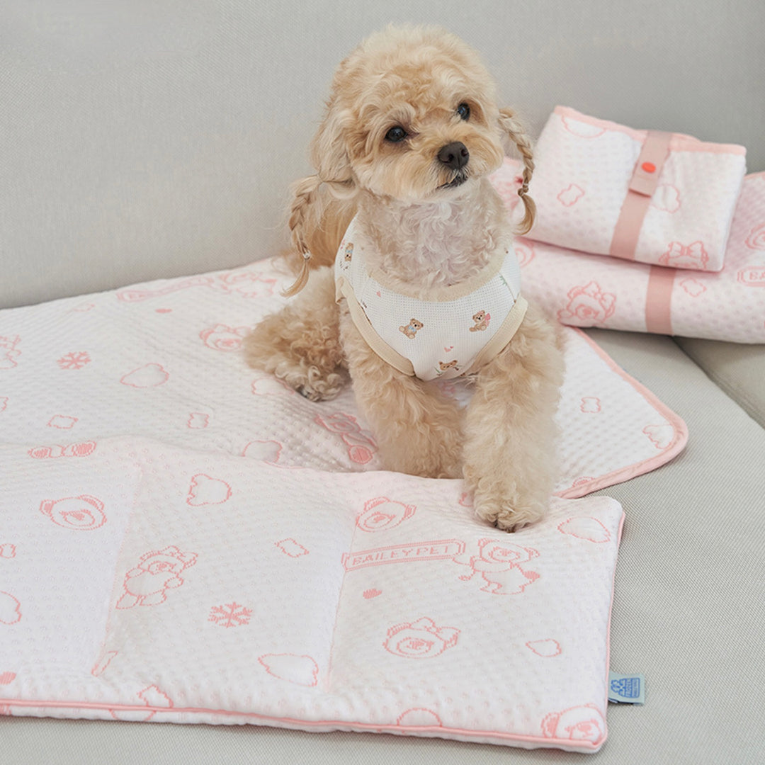 ※予約販売【Bailey】Snow Teddy Ice Pouch（4color）