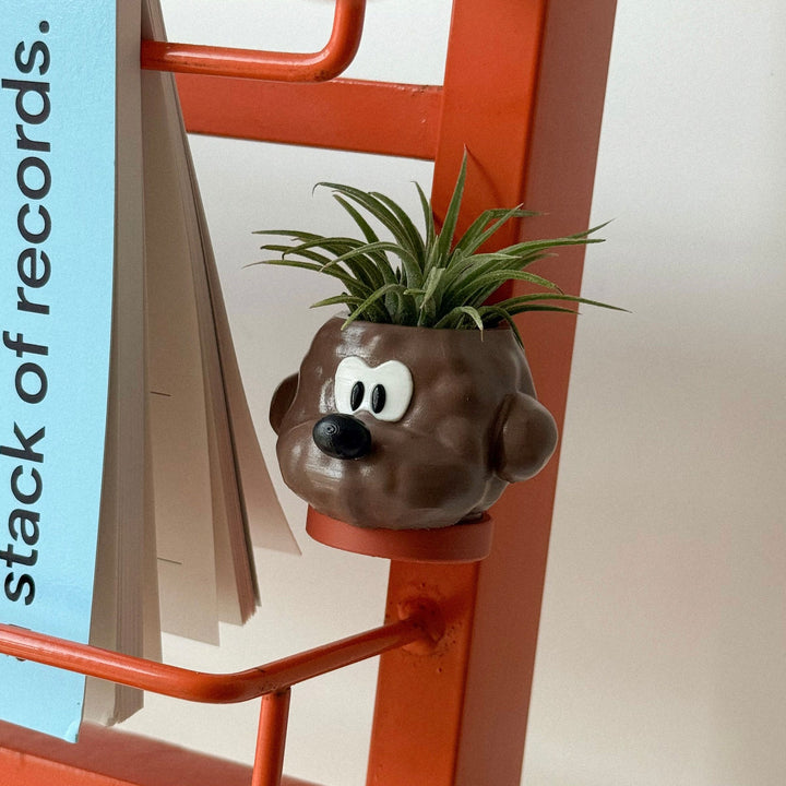 ※予約販売【CRR】Dog Magnet Pot（Brown Poodle）
