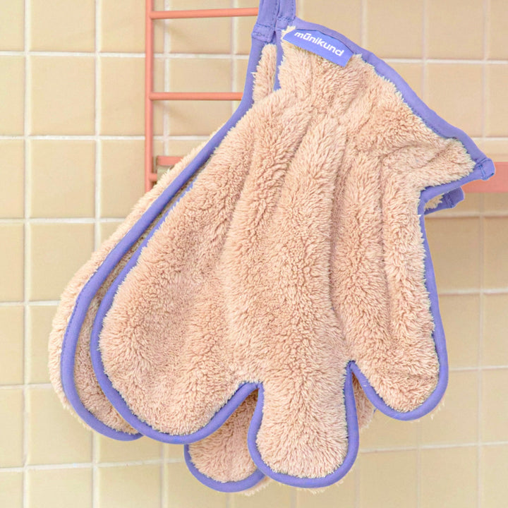※予約販売【munikund】Dry Hug Shower Glove（Beige）
