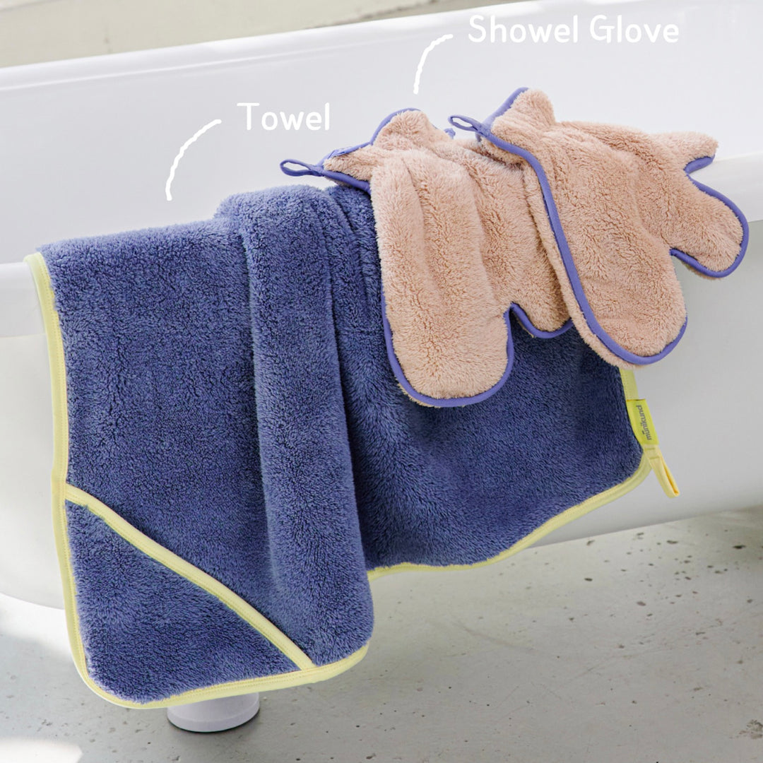 ※予約販売【munikund】Dry Hug Shower Glove（Midnight Blue）