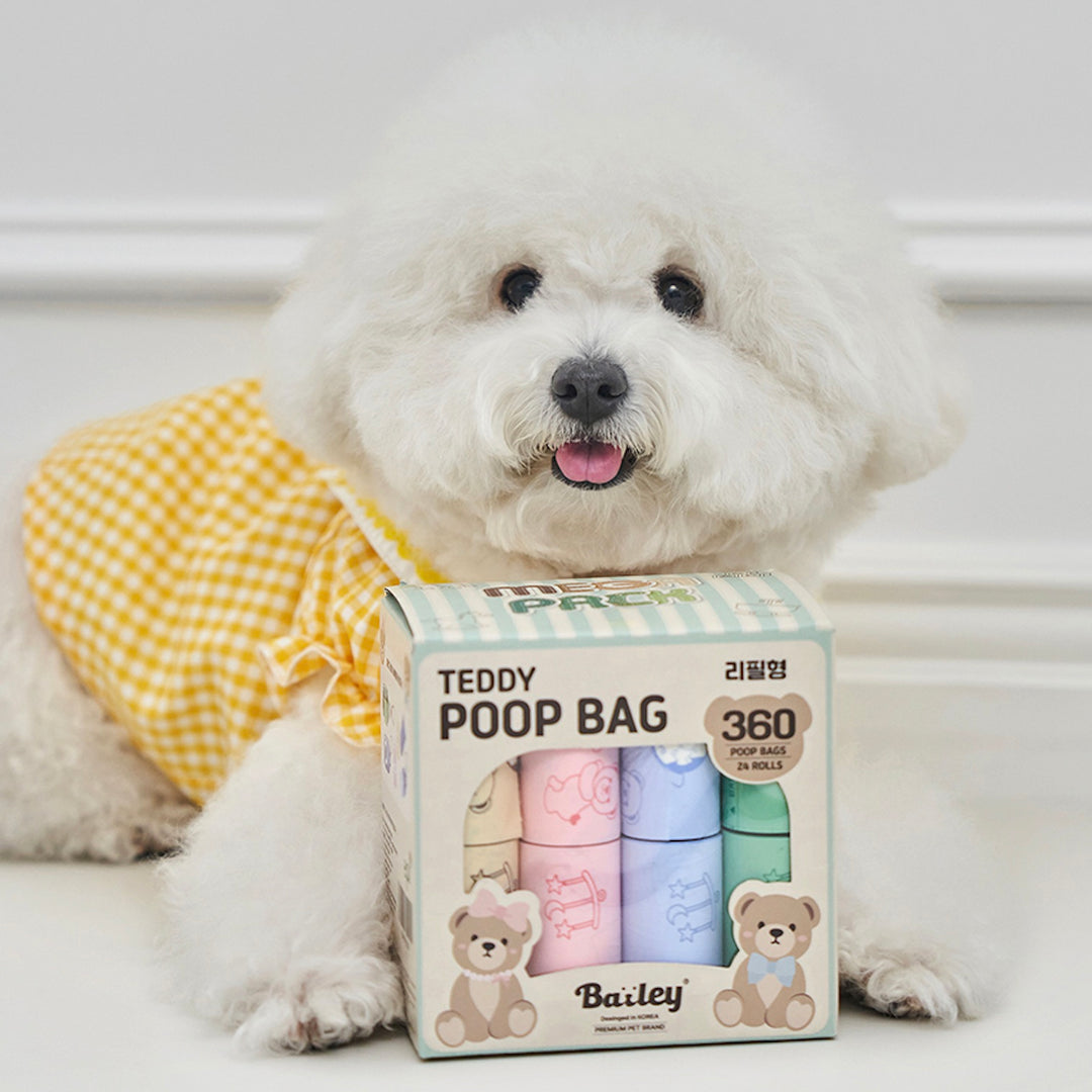 ※予約販売【Bailey】Teddy Poop Bag - 16ロール（240枚）