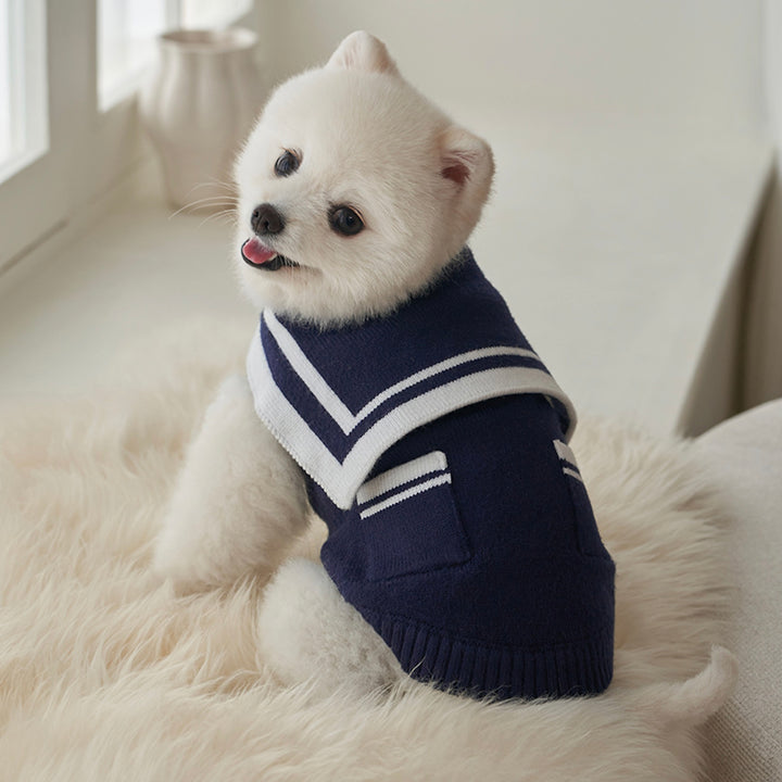 ※予約販売【Bailey】Sailor Pocket Knit（Navy）
