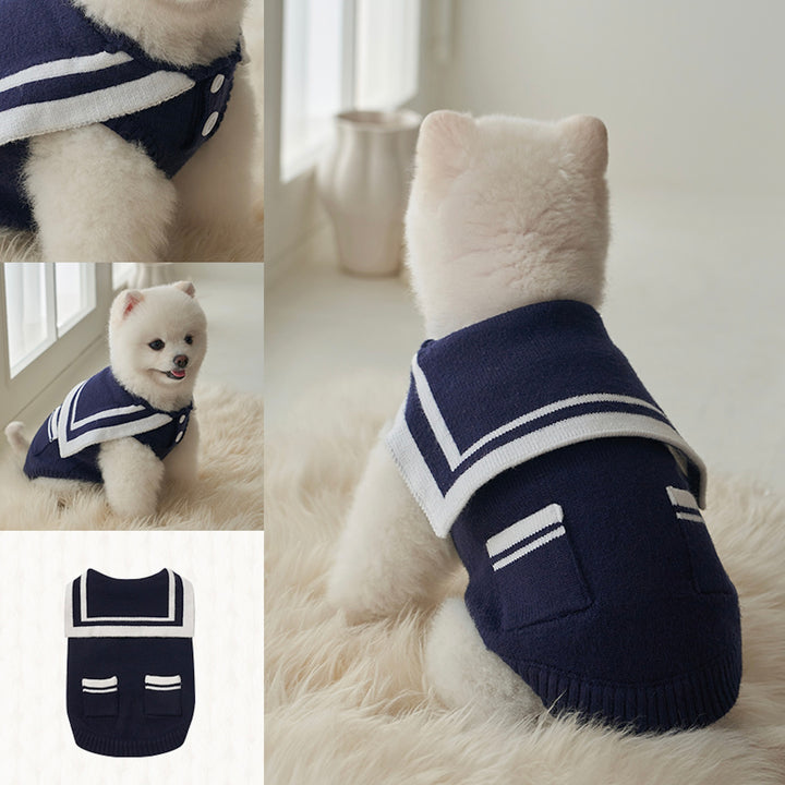 ※予約販売【Bailey】Sailor Pocket Knit（Navy）
