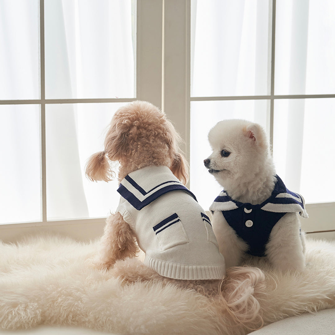 ※予約販売【Bailey】Sailor Pocket Knit（White）