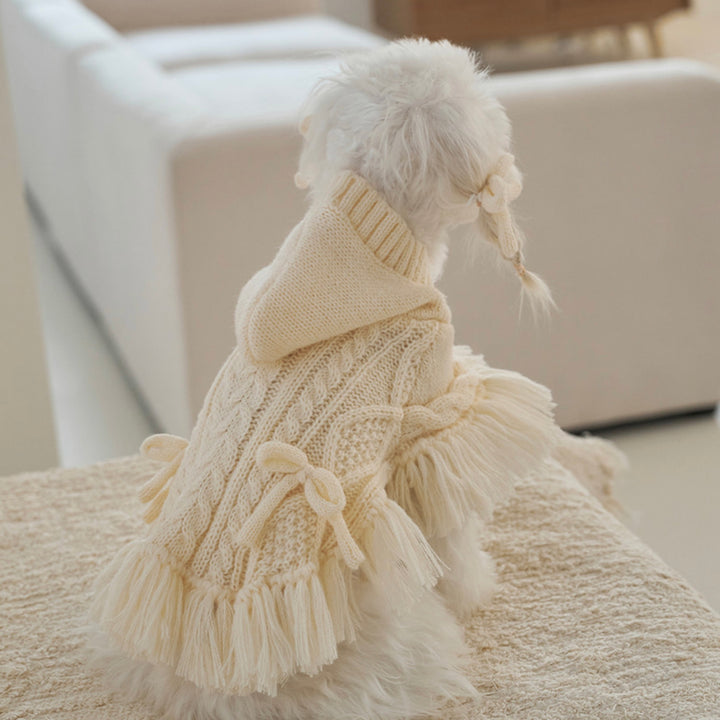 ※予約販売【Bailey】Breeze Knit Poncho（Ivory）