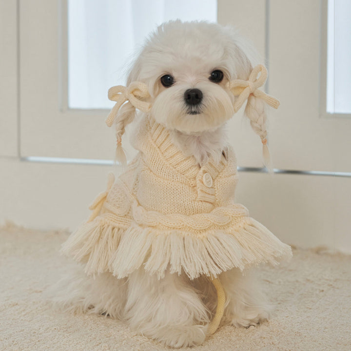 ※予約販売【Bailey】Breeze Knit Poncho（Ivory）