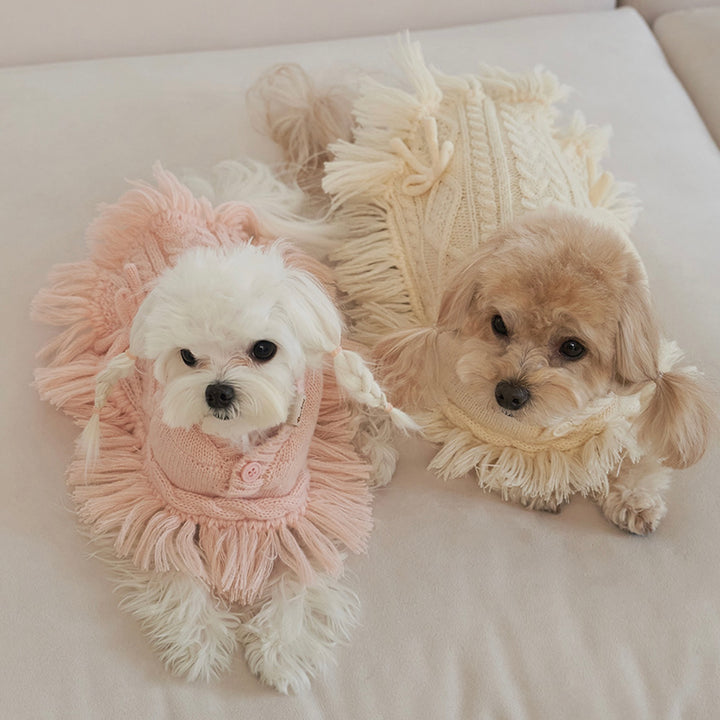 ※予約販売【Bailey】Breeze Knit Poncho（Ivory）