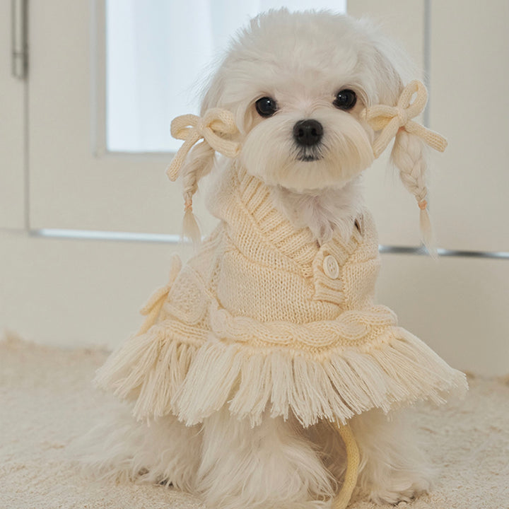 ※予約販売【Bailey】Breeze Knit Poncho（Ivory）