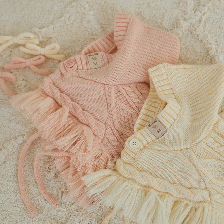 ※予約販売【Bailey】Breeze Knit Poncho（Ivory）