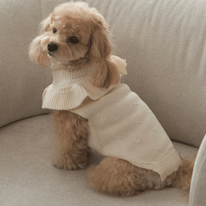 ※予約販売【Bailey】Aleey Frill Knit（Cream）