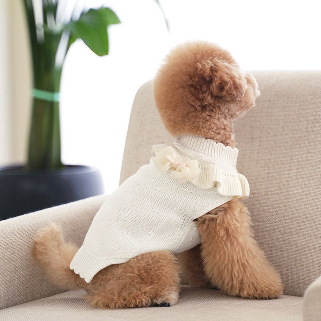 ※予約販売【Bailey】Aleey Frill Knit（Cream）