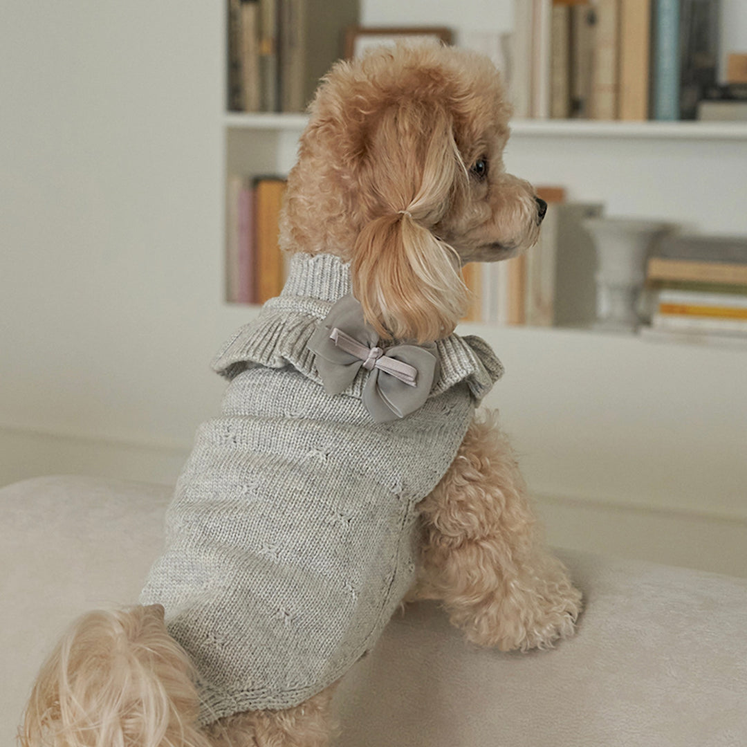 ※予約販売【Bailey】Aleey Frill Knit（Gray）