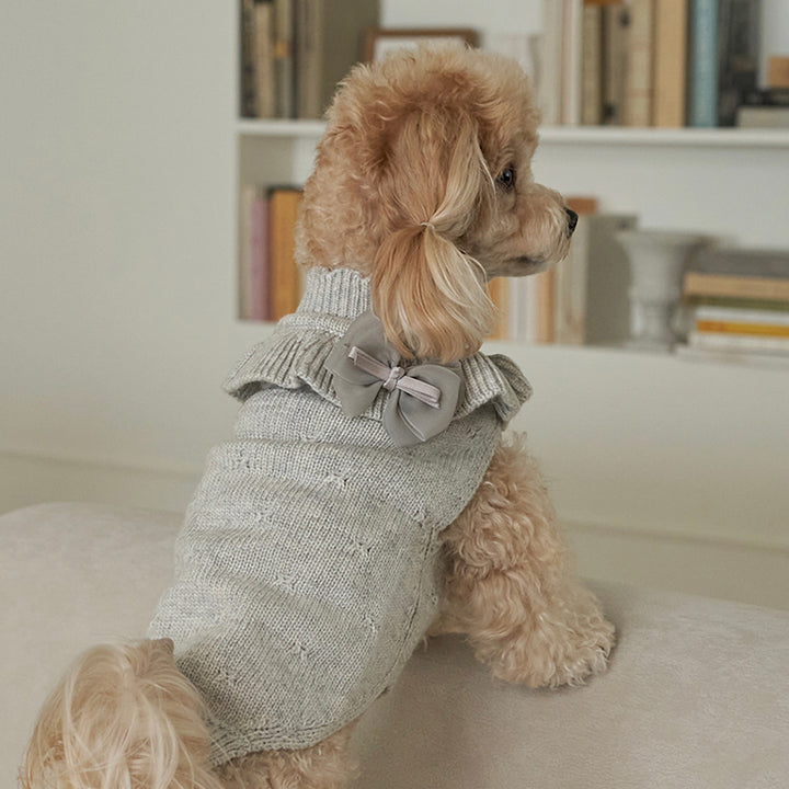 ※予約販売【Bailey】Aleey Frill Knit（Gray）