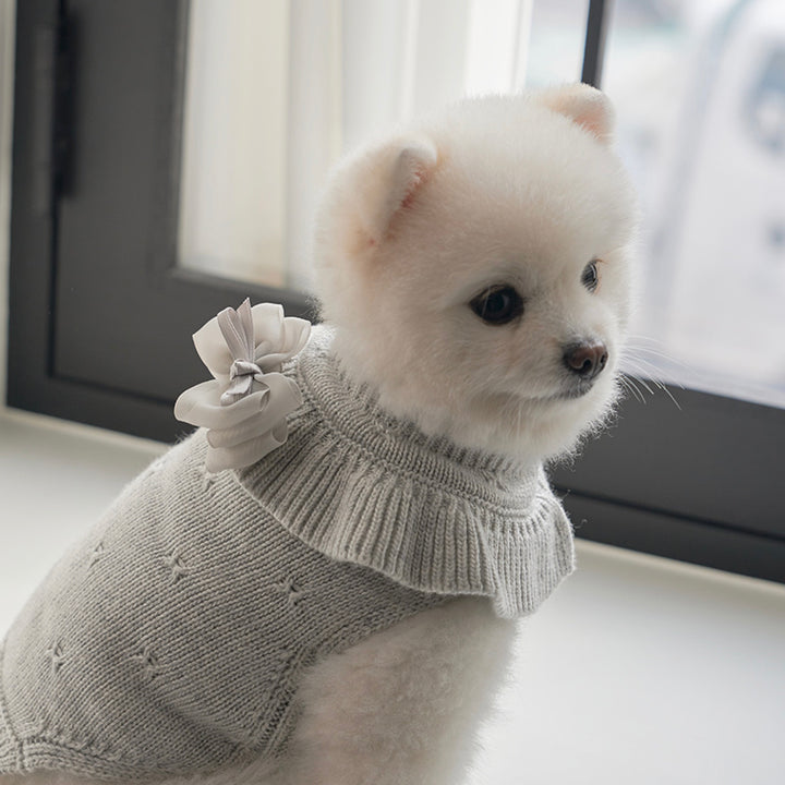 ※予約販売【Bailey】Aleey Frill Knit（Gray）