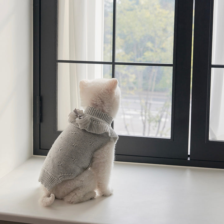 ※予約販売【Bailey】Aleey Frill Knit（Gray）