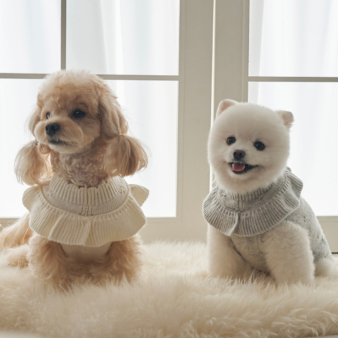 ※予約販売【Bailey】Aleey Frill Knit（Gray）