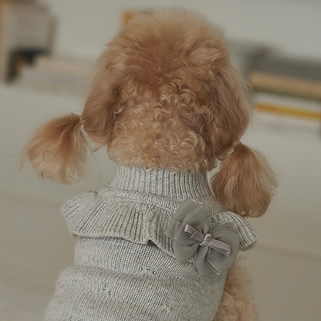 ※予約販売【Bailey】Aleey Frill Knit（Gray）