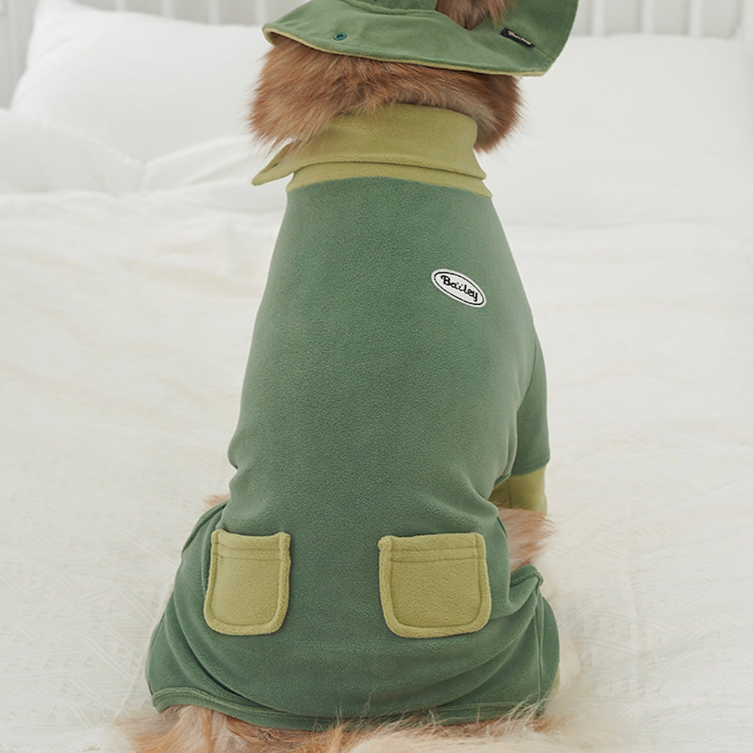 ※予約販売【Bailey】Fleece All In One（Green）