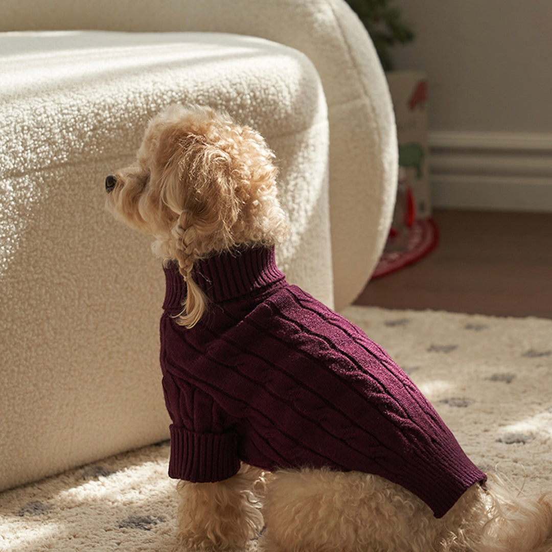 ※予約販売【Bailey】Teddy Pullover Knit（Burgundy）