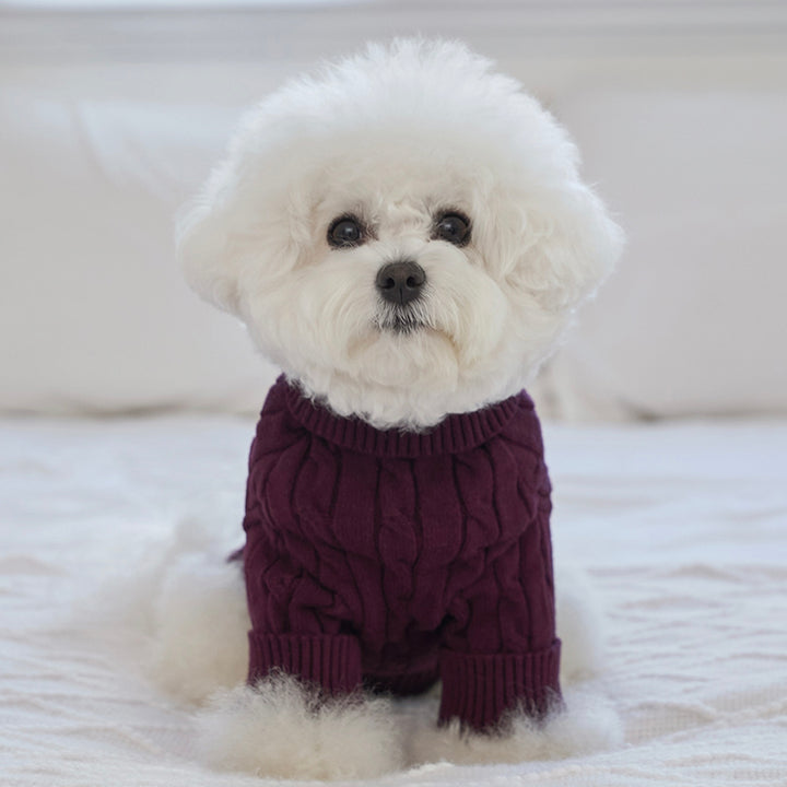 ※予約販売【Bailey】Teddy Pullover Knit（Burgundy）