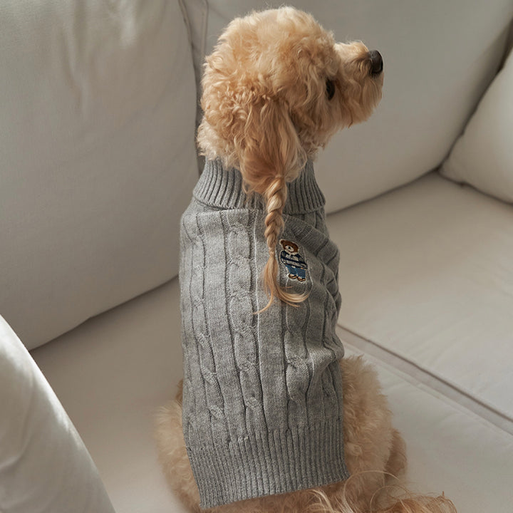 ※予約販売【Bailey】Teddy Pullover Knit（Gray）