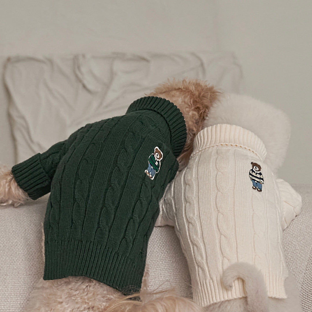 ※予約販売【Bailey】Teddy Pullover Knit（Cream）