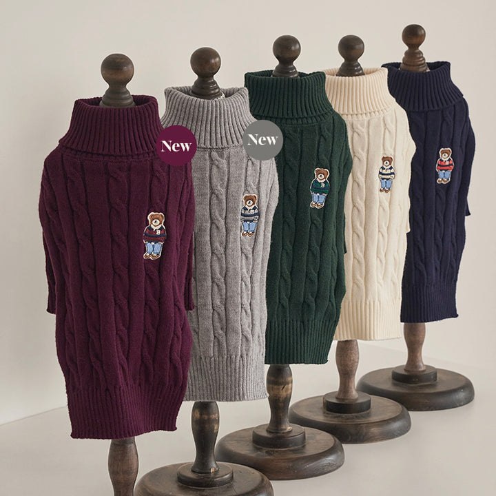 ※予約販売【Bailey】Teddy Pullover Knit（Gray）