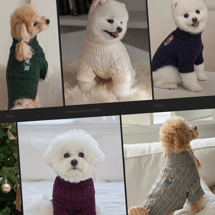 ※予約販売【Bailey】Teddy Pullover Knit（Gray）