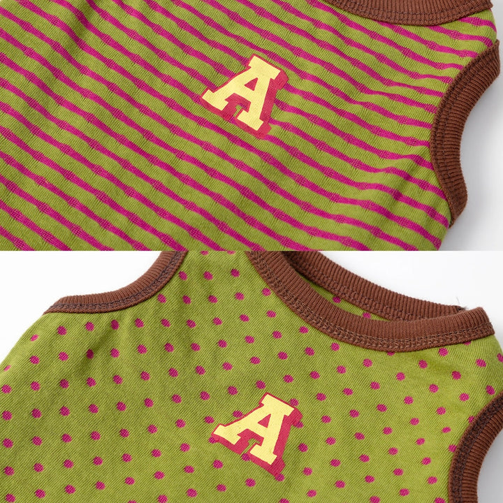 ※予約販売【andblank】A Stripe Sleeveless（Green）
