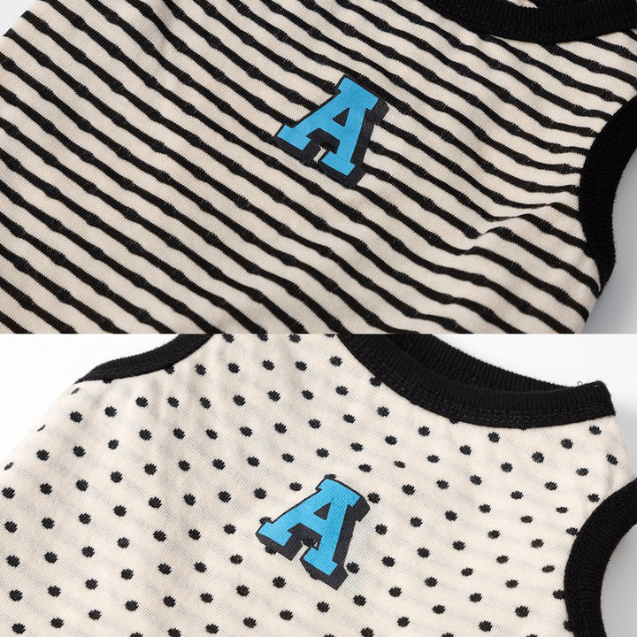 ※予約販売【andblank】A Stripe Sleeveless（Black）