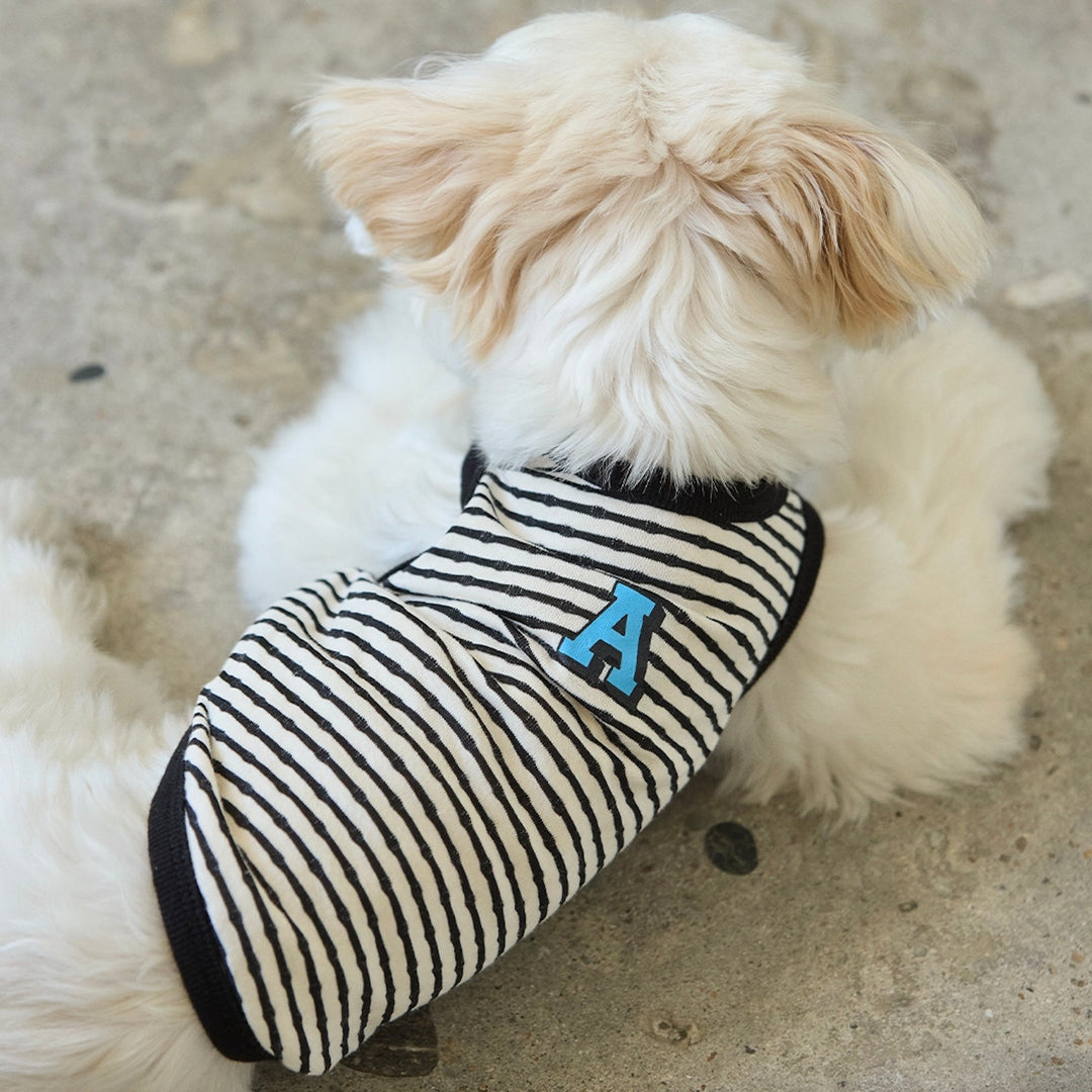 ※予約販売【andblank】A Stripe Sleeveless（Black）