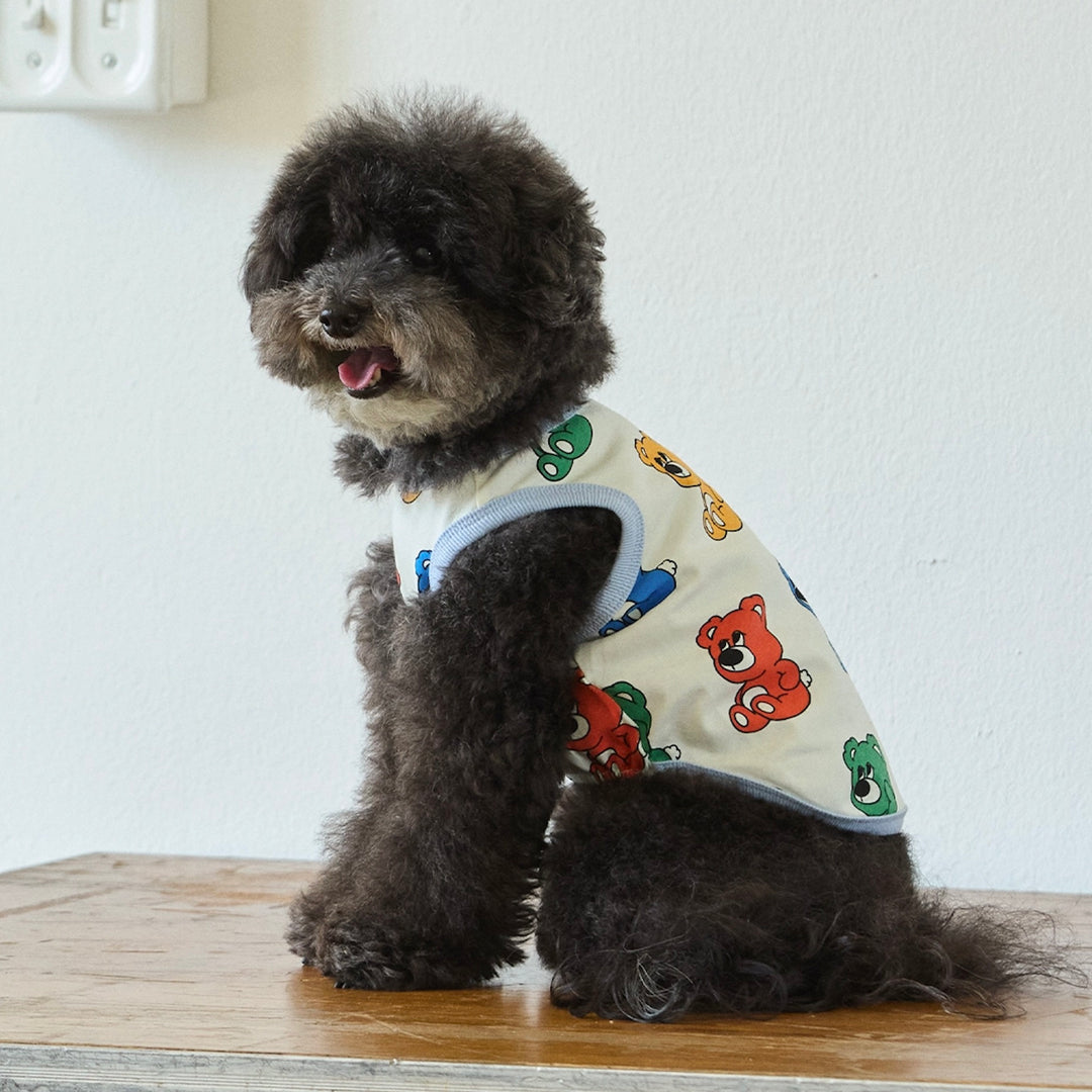 ※予約販売【andblank】ICONIC Joy Bear Sleeveless（Rainbow）