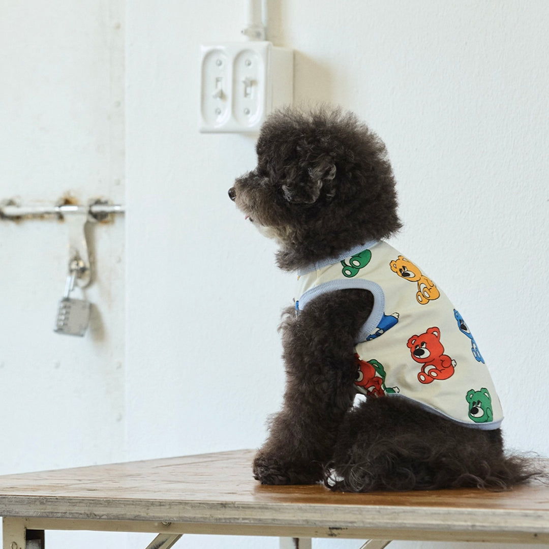 ※予約販売【andblank】ICONIC Joy Bear Sleeveless（Rainbow）