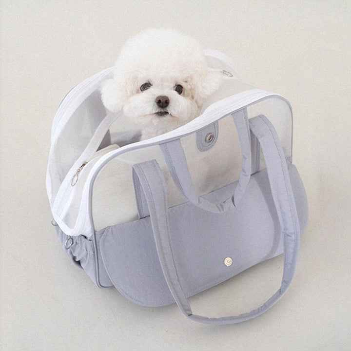 ※予約販売【a tous moments】Frou Frou Bag - Dusty Sky（Cushion + Shoulder Pad Set）｜犬用バッグ