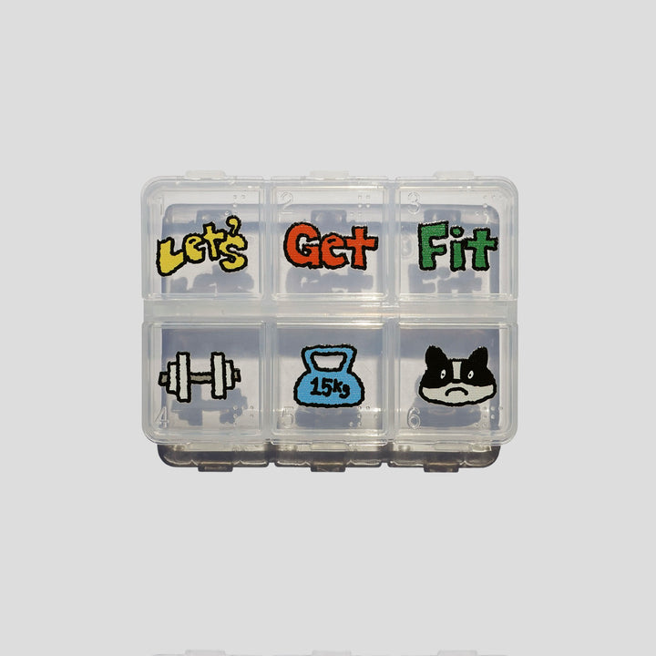 ※予約販売【CRR】6 compartment square pill case health