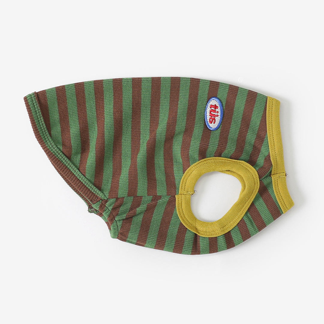 ※予約販売【TUSTUS】Ribbed Stripe Sleeveless（Green）