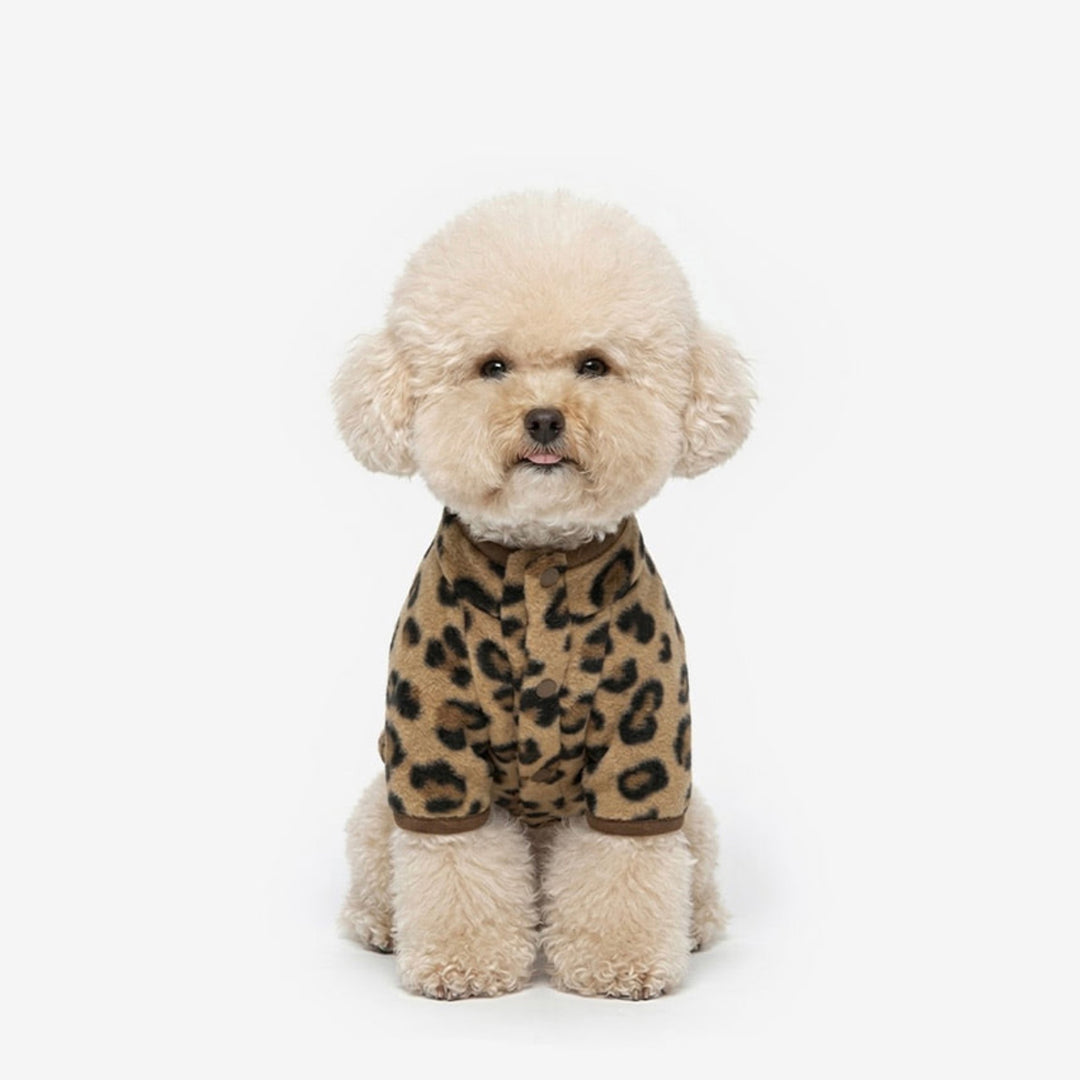 ※予約販売【TUSTUS】Leopard Fleece（Brown）