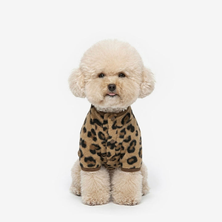 ※予約販売【TUSTUS】Leopard Fleece（Brown）